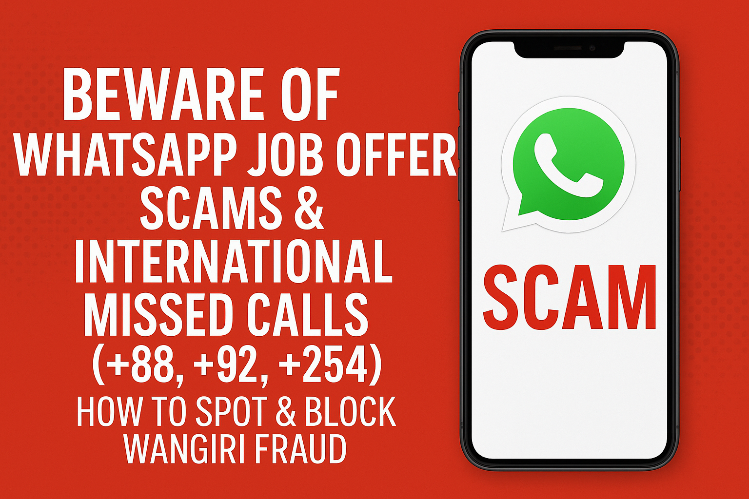 WhatsApp Job Offer Scams