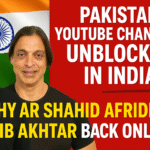 Pakistani YouTube Channels UNBLOCKED in India